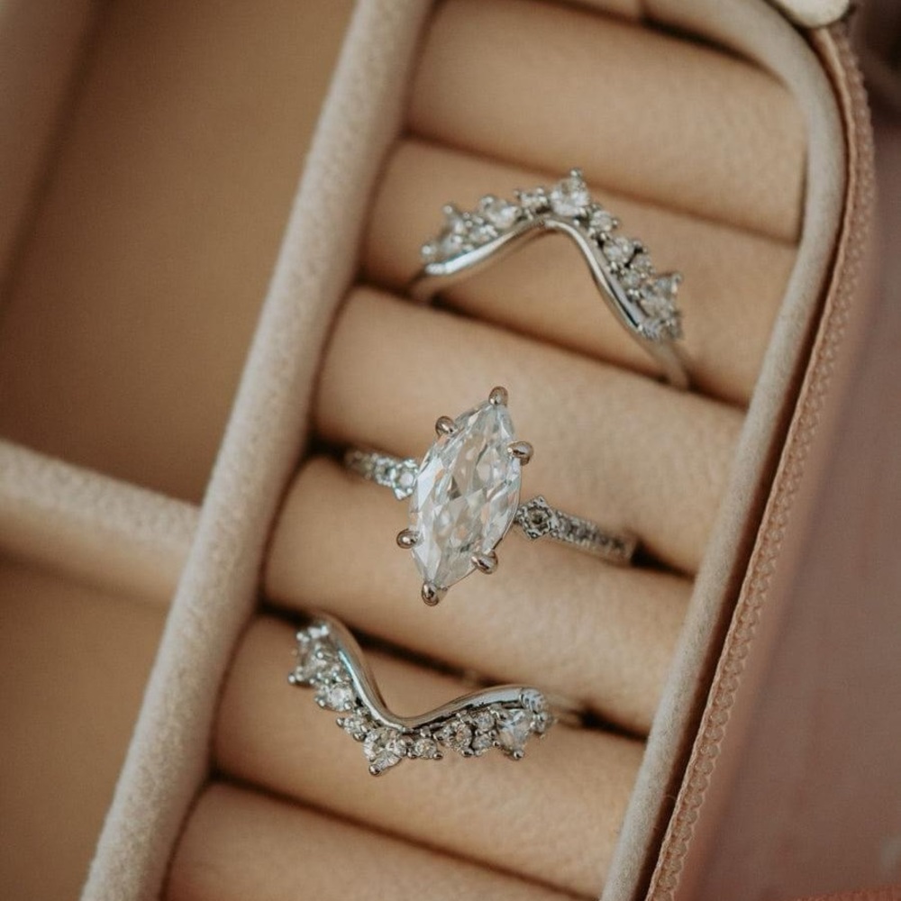 Sterling silver 3 piece ring set